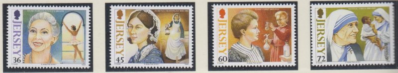 Jersey 2011, Women of Achievement, set of 4. , NHM