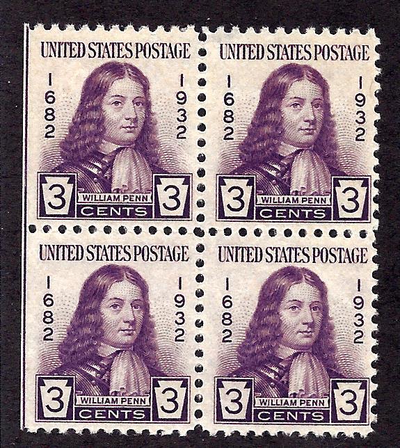 724 Mint,OG,LH... Block of 4... SCV $1.80