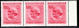 Bohemia and Moravia Scott # 86, mint nh, strip of 3