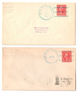 USS SONOMA (AT-12) FLEET TUG TOWING 1932 Ship Cancel Naval Covers
