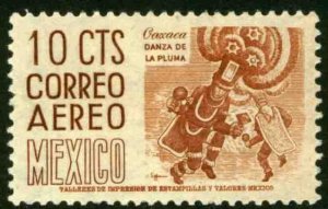 MEXICO C219a, 10¢ 1950 Definitive 2nd Printing wmk 300 MINT, NH. VF.