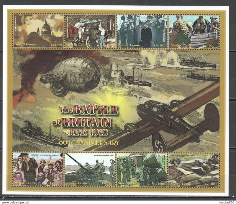 Sierra Leone World War Ii Wwii The Battle Of Britain 1Sh ** Pk458