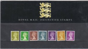 1991 Royal Mail Definitive Stamps Pack no. 25 Presentation pack UNMOUNTED MINT