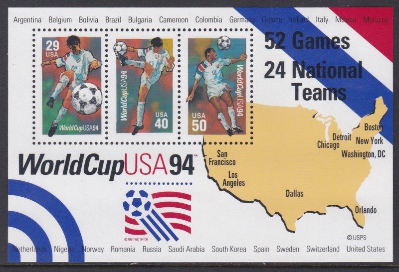 2837 Soccer SS MNH