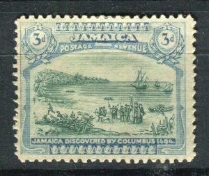 JAMAICA; 1921-29 early GV Pictorial issue Mint hinged Shade of 3d. value