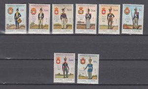 J48615 J L,Stamps 1965 cape verde set mh #330-7 military