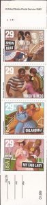 US Stamp - 1993 Broadway Musicals - Booklet Pane of 20 Stamps #BK209