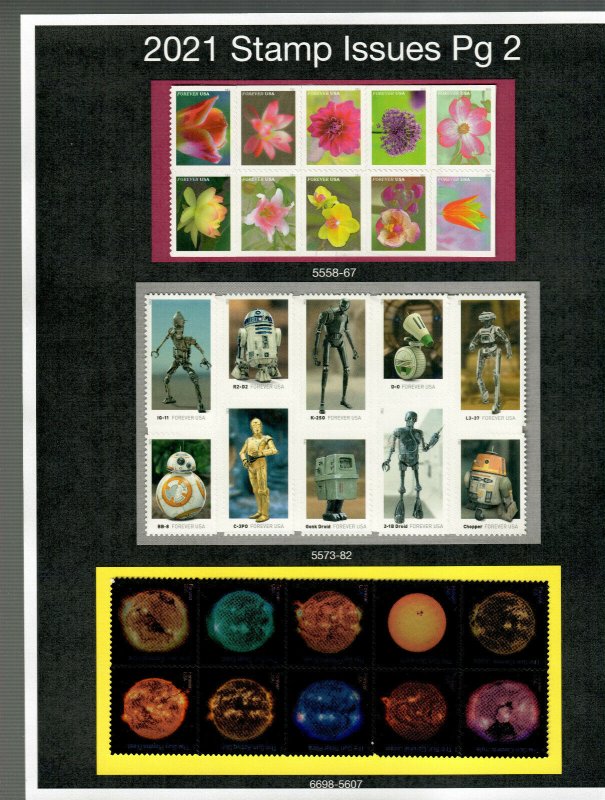 2021 Commemoritive & Definitive Year Set (111 Stamps) Ships with Tracking!!!