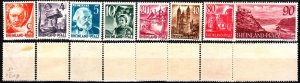 GERMANY / French Zone RHEINLAND-PFALZ 1948. People & Sites, 3rd issue 8v, MNH/MH