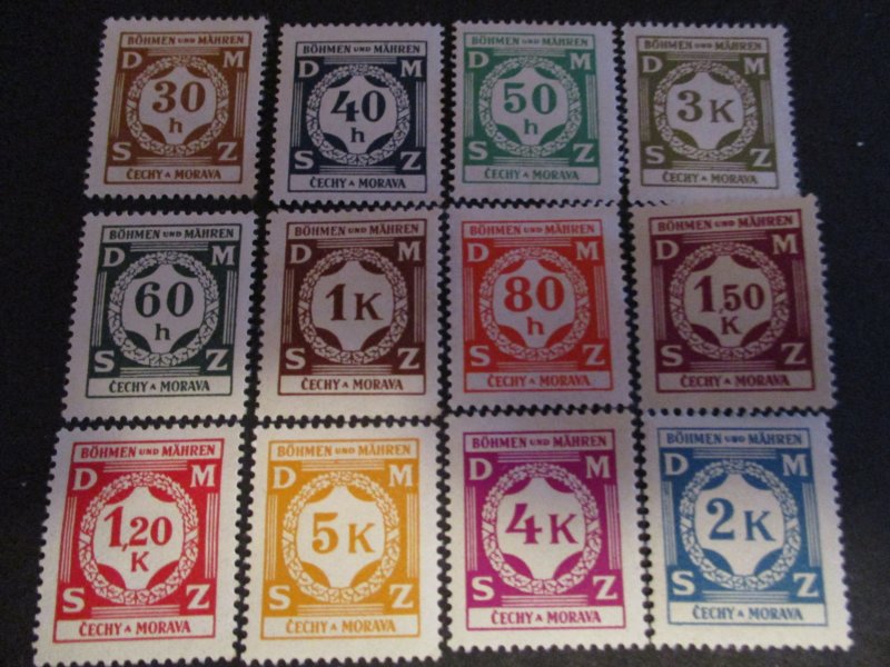 Czechoslovakia  #O1-12 Mint Hinged WDWPhilatelic (12-22)