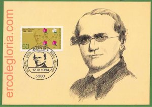 ag7266 - GERMANY - MAXIMUM CARD - 12.01.1984 - Gregor Mendel,Famous People-