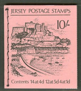 Great Britain-Jersey #8b,11b,12a     10/-  Booklet (1)  Mint NH