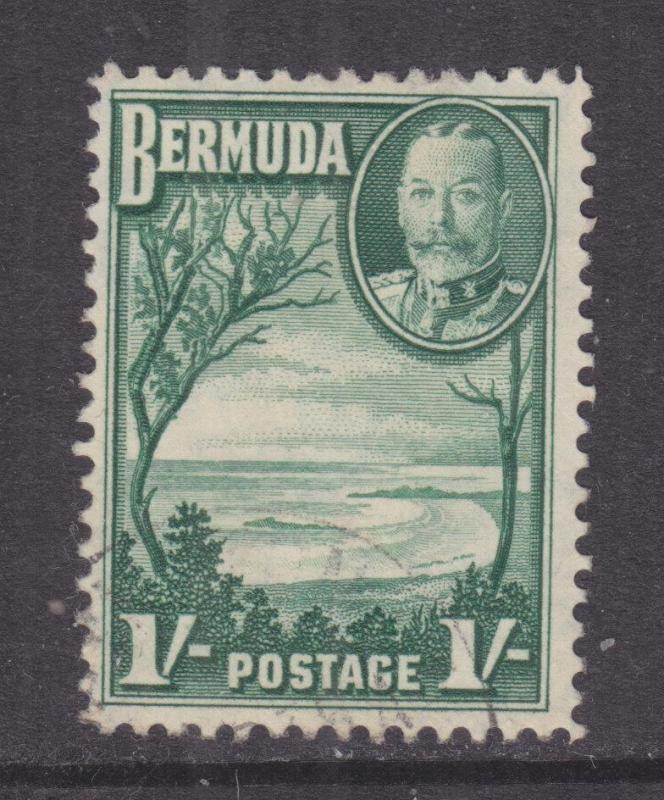 BERMUDA, 1936 KGV 1s. Green, used.