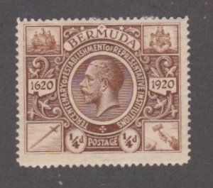 Bermuda # 71, King George V, Mint Hinged, 1/3 Cat.