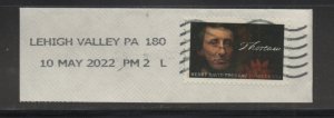 Scott#  5202 Henry David Thoreau  on paper   Lehigh Valley  PA    5-10-2022