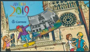 Spain 2019 MNH Burgos Juvenia 1v M/S Architecture Tourism Philately Stamps
