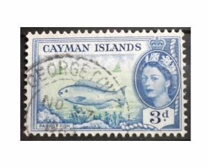 CAYMAN ISLANDS USED SCOTT # 141 YEAR 1953 - 59