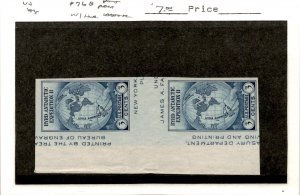 United States Postage Stamp, #768 Mint Gutter Pair, 1935 Byrd Antarctic (AH)