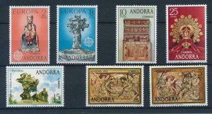 Spanish Andorra 1974 Complete year set  MNH