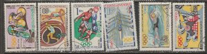 1964 Czech Rep - Sc 1258-63 - used VF - 6 single -  Sports