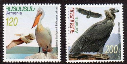 Armenia 768-69 - Mint-NH - Pelican, Vulture (2007) (cv $4.00)