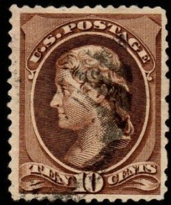 SC# 209 - (10c) - Jefferson, used brown.