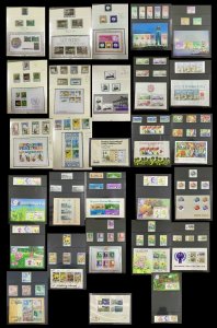 MOMEN: SINGAPORE 1970-95 SHEETS & STAMPS COMPLETE MINT OG NH $650+ LOT #62490