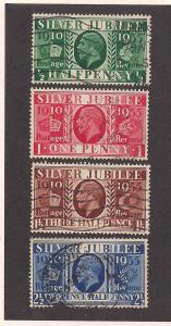 GREAT BRITAIN SC# 226-9 F-VF U 1935