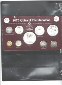 BAHAMAS 1973 SPECIMEN SET #PS8, A.S.W.2.98Oz, 34,000 SETS SOLD