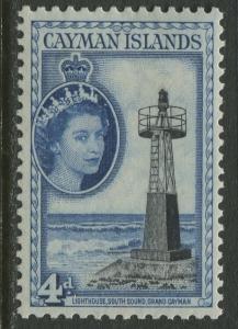 Cayman Islands - Scott 142 - QEII Definitive -1953-59 - MH- Single 4d Stamp