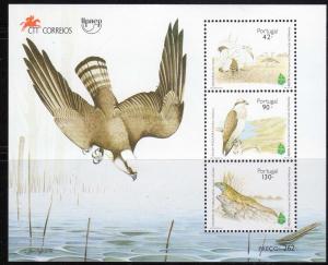 Portugal Scott 2041a MNH! Souvenir Sheet! Falcons Birds!