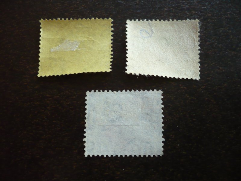 Stamps - Federated Malay States - Scott# 58,61,65 - Used Part Set of 3 Stamps