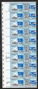 #2506-07 Used Plate Block Strip of 20