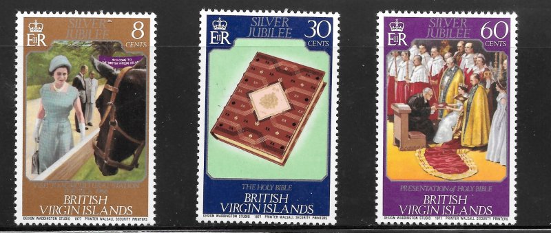 British Virgin Islands  (1977)  - Scott # 317 - 319, MNH