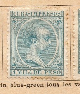 Spanish Colonies Caribbean 1896 Early Issue Fine Mint Hinged 1c. NW-238501