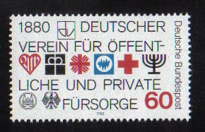 Germany  #1326  MNH  1980   Welfare societies