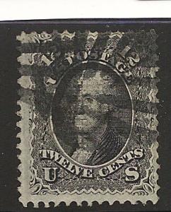 97 Used,  12c. Washington, Fancy Cancel, scv: $300