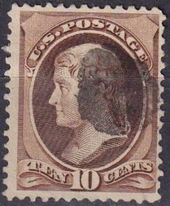 US #209  F-VF Used CV $6.00  (A18635)