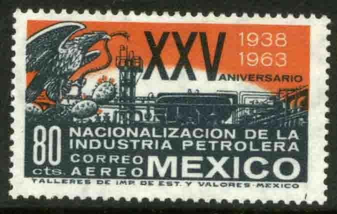 MEXICO C270, 25th Anniv of Nationalization of Oil Industry. MINT, NH. VF.