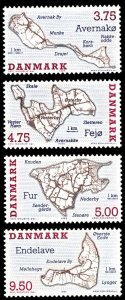 Denmark 1995 Scott #1022-1025 Mint Never Hinged