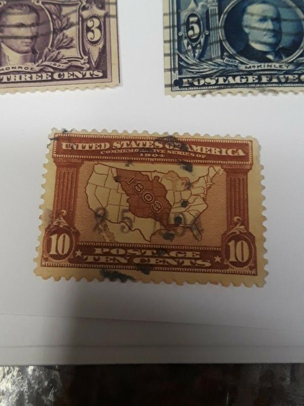 1904 VF # 325,326,327 used 