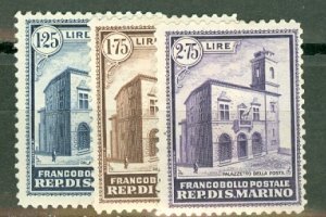 DF: San Marino 134-8 mint CV $497.50; scans shows only a few