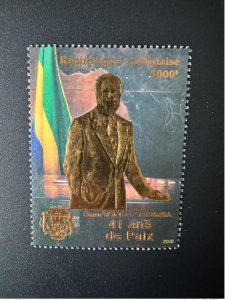 Gabon 2008 Mi. 1694 41st Anniversary President Omar Bongo Ondimba Or MNH**