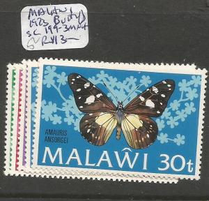 Malawi 1973 Butterfly SC 199-203 MNH (1cwq)