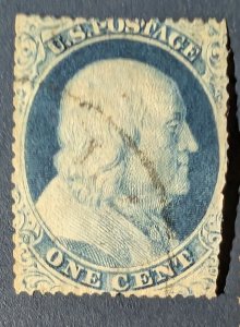 US 24, 1857 Franklin, Cat. value - 37.50