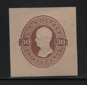 U340 XF unused cut square with nice color cv $ 40 ! see pic !