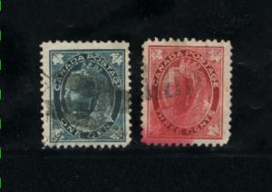 Canada #67, 69  -3  used     PD