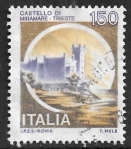 ITALY 1980 150L Miramare Trieste Castles Issue Sc 1417 VFU