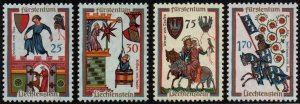 Liechtenstein # 381 - 384 MNH