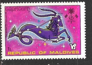Maldive Islands 503: 1l Capricorn, MH, VF
